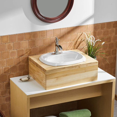 Robinet pour salle de bain à poignée simple avec drain