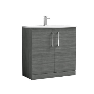 Arno 810mm Single Bathroom Vanity with Integrated Vitreous China Basin