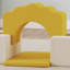 Ensemble de 7 pièces de jeu pour bébé, blocs d'escalade en mousse, jaune-115932850