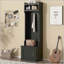 Console chic, élégante et luxueuse en placage d'acacia, convient au vestibule, au couloir, au salon, au vestibule, au couloir-1134086510