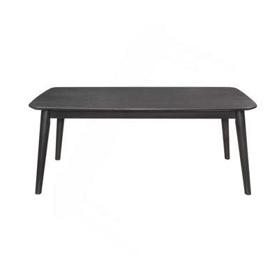 3 Piece Rectangular Coffee Table Set, Black