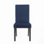 Chaise de salle à manger en velours avec garniture cloutée-114326038