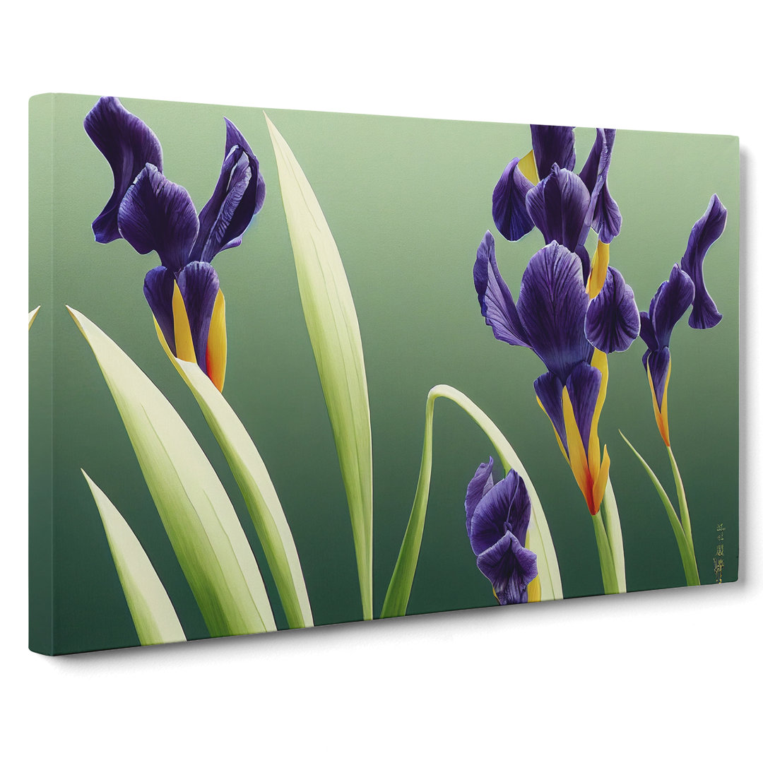 XXX-H1022-WF-7764X Shimmering Iris - Wrapped Canvas Print