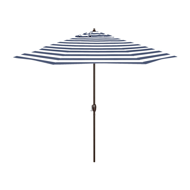 Parasol Andriejus 108, Rayure Cabana bleu marine / blanche