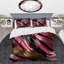 Ensemble de housse de couette zébré rose et noir Fractal II - Abstract Modern-101240575