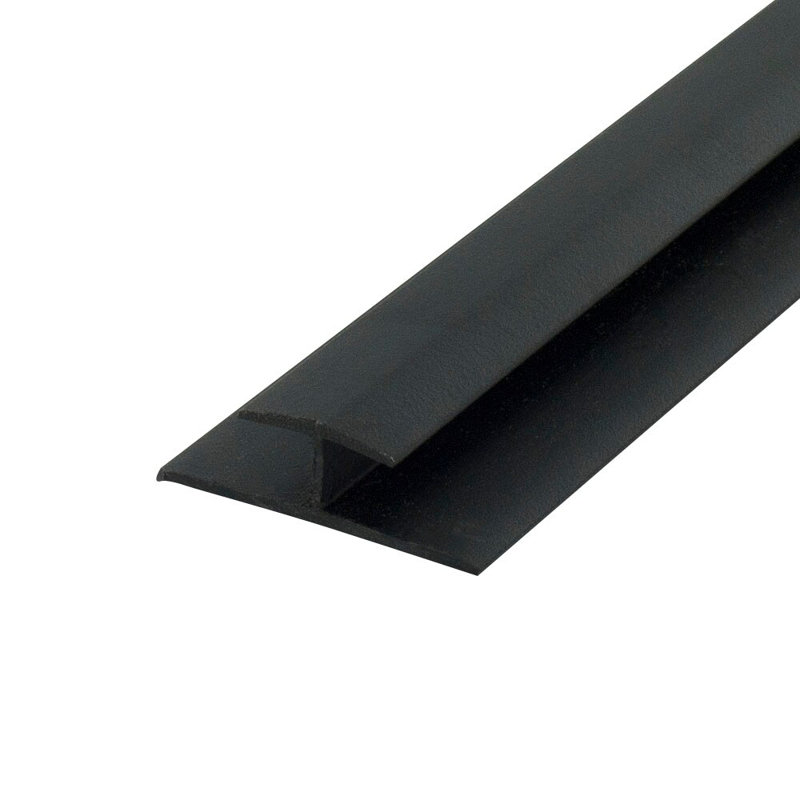 Moulure de séparation en styrène 5/16 po | Paquet professionnel, Noir, noir, noir, noir