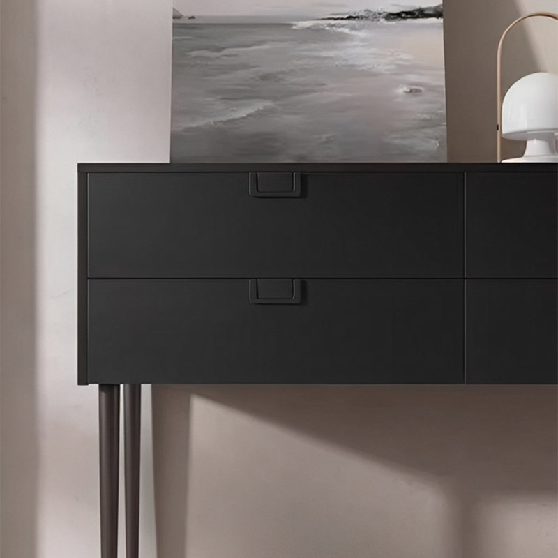 Console moderne moderne et pratique, H 35,43 po x l 39,37 po x P 15,75 po, Noir