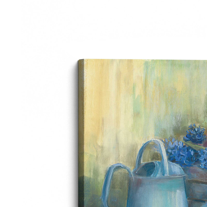 Hyacinths in a basket par Carol Rowan, reproduction d'art sur toile, H 12 pi x l 16 pi
