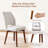 Dining Chairs Set Of 4, Modern Upholstered Kitchen Chairs With Unique Cutout High Back & Wood Legs, Comfortable Fabric Side Chair For Dining Room, Living Room Gray-1094586685