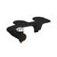 Accessoire de toilette de bidet non électrique Aqua en noir brillant avec poignée noire-113915359-122036396