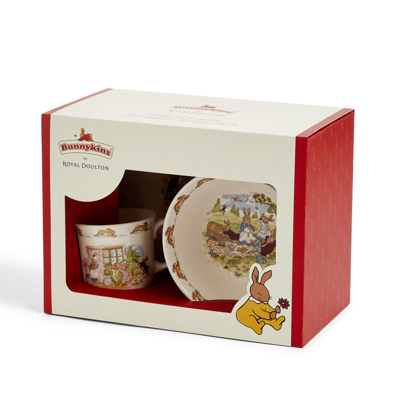 Bunnykins Childrens Bowl, Plate, and Mug