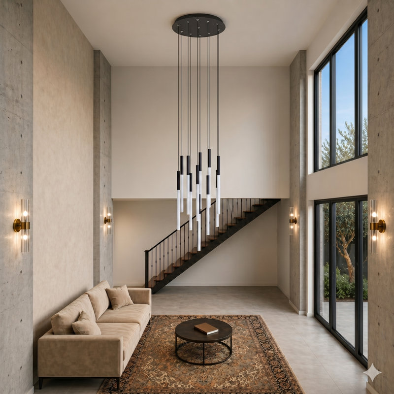 Baileyton 13 - Light Cluster Pendant, Black/White