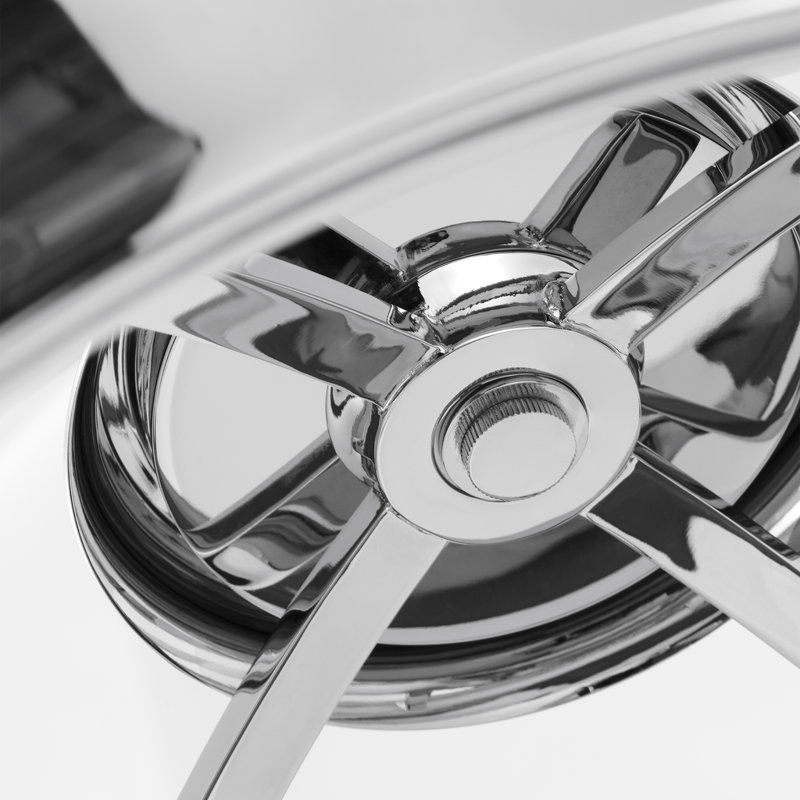 Garland 2 - Light LED Semi Flush Mount, Polished Nickel, Polished Nickel, 3.75" H x 20" W x 20" D