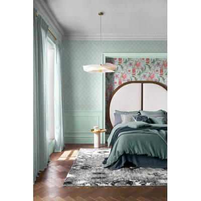  Papier peint vert Trellia