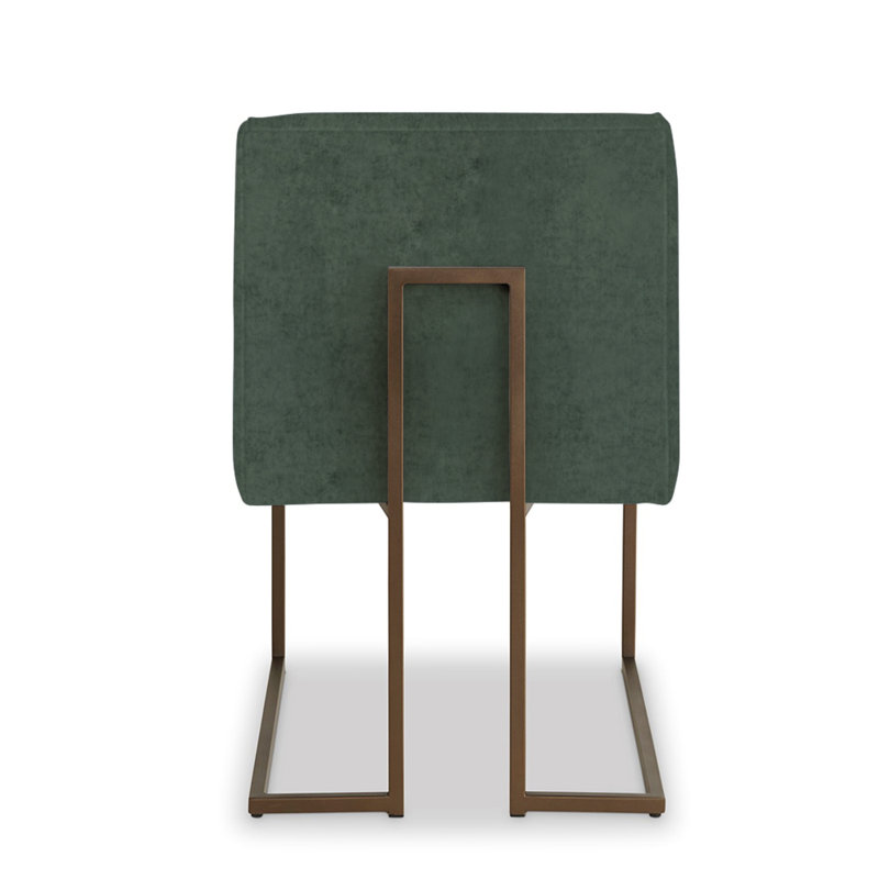 Andes Upholstered Dining Chair, Emerald Polyester