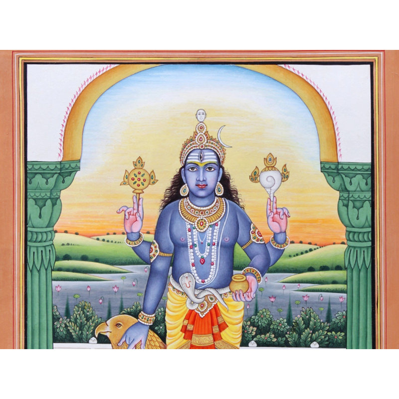 Lord Shani Dev | Peinture à l'aquarelle sur papier