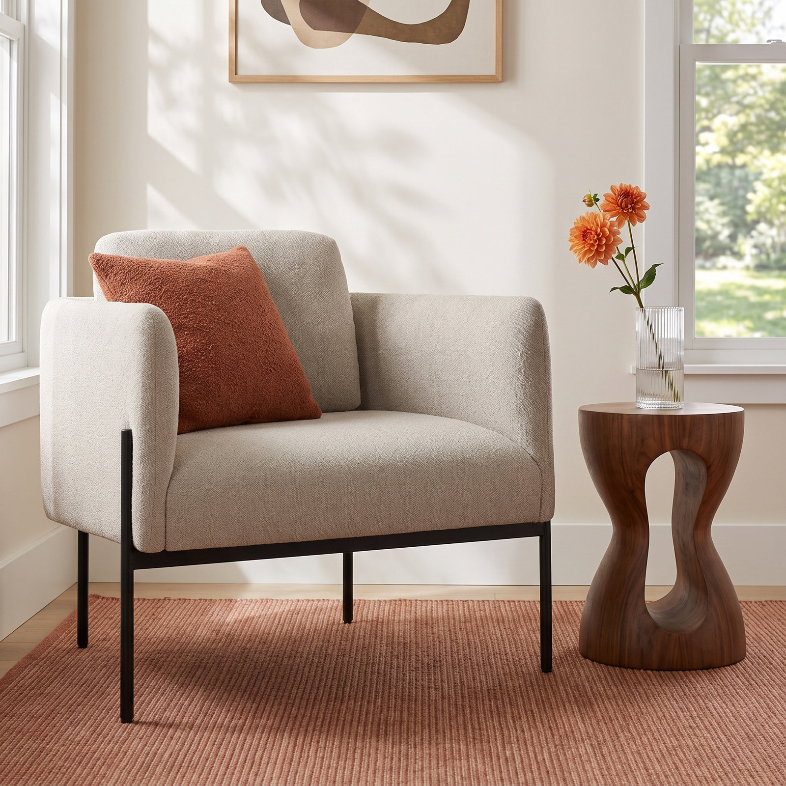 Getup Upholstered Armchair, Kelso Sand Polyester