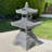 Chamness Charcoal Garden Pagoda W/Solar Light 26"H
