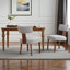 Chaise d'appoint rembourrée en bois massif-793518154