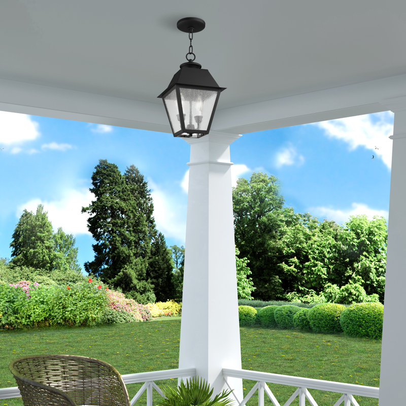 Lanterne suspendue d'extérieur 2 lumières Arnetria, Noir