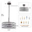 Lustre tambour en cristal 5 lumières Khyryn-1799622389