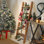  58In Wooden Blanket Ladder With Shelves
