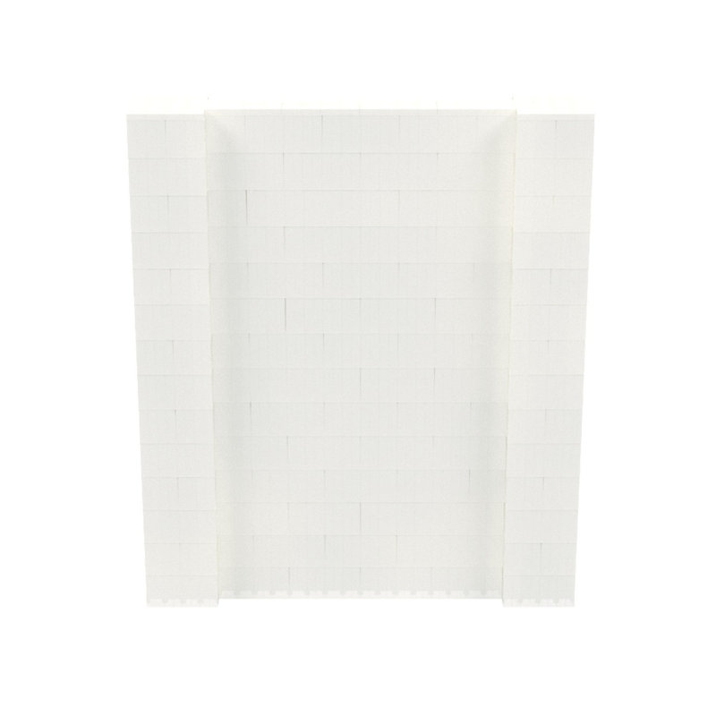 Ensemble mural de blocs géants 7 'T, H 84 po x l 72 po x P 12 po, Translucide