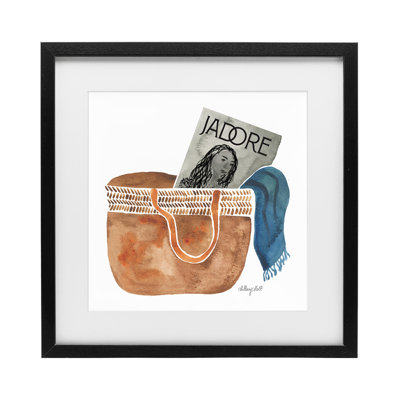 Tote & Fashion Magazine Framed Print Under Glass, design by Hillary Holt