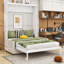 Lit escamotable mural en bois avec canapé-106408955-106408956