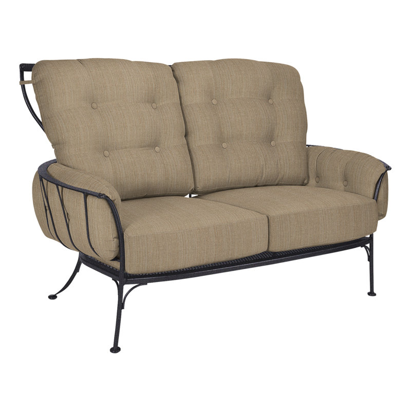 Monterra Outdoor 2 - Seat Loveseat, Graphite, Cast Lagoon