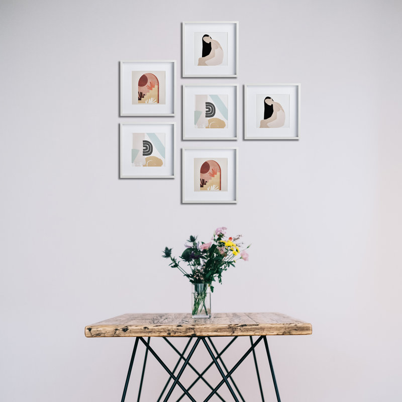 Shulman Picture Frame with Mat, White