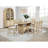 Kimpton Beige Oak Counter Height Storage Dining Table