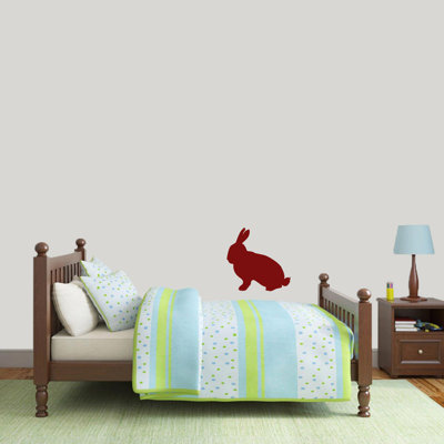 Décalcomanie murale silhouette de lapin