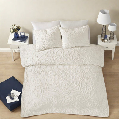 Ensembles de literie touffetés en coton pour grand lit, médaillon Boho pour la maison