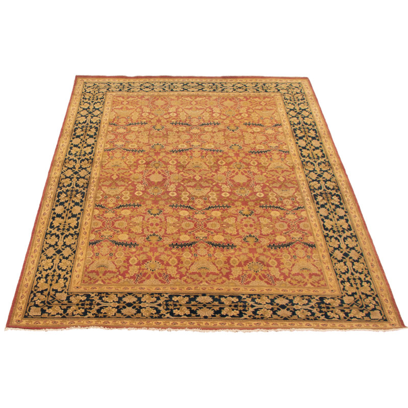 Tapis rouge foncé Jamshidpour 5 pi 6 po x 7 pi 7 po