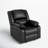 Arland Contemprary Faux Leather Pillow Back Recliner-1870347343