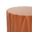 Table d'appoint cylindrique en MGO à texture ondulée, préassemblée