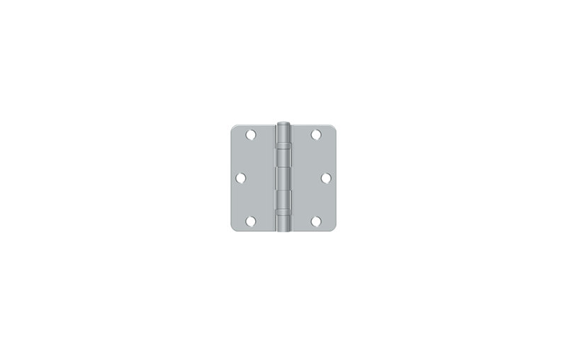 64'' x 64'' Steel Surface Mount Hinge, Brushed Chrome