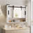 Farmhouse Medicine Cabinet with Dimmable LED Mirror & Touch Control, Wall-Mounted Bathroom Vanity Cabinet with Sliding Barn Door and 2 Storage Compartments