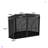 Hayatul Two-Door Hexagonal Corner Cabinet-1934690728