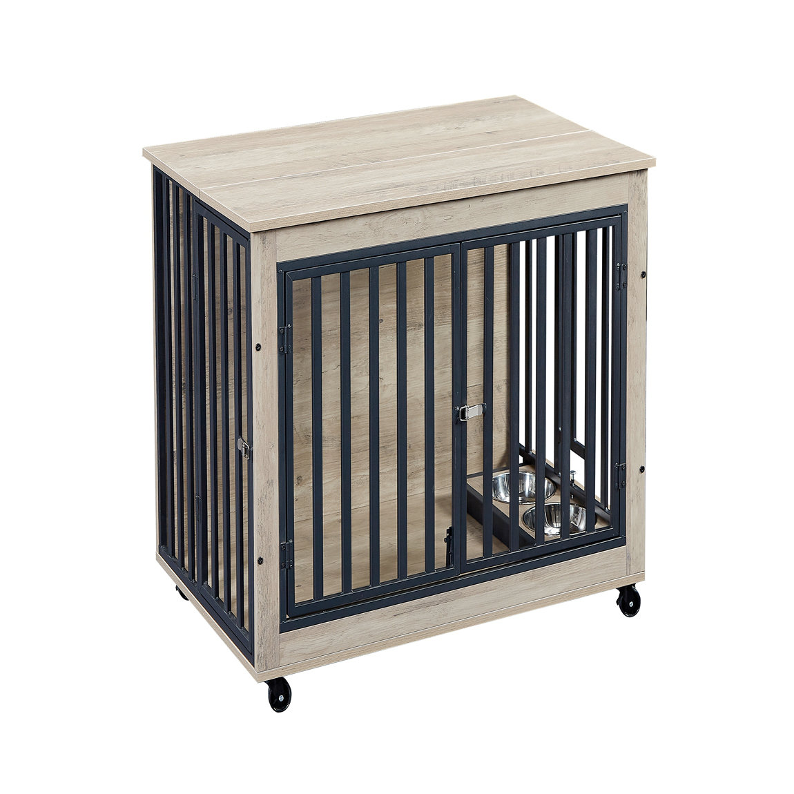 Ophelia & Co. Furniture Dog Crate Side Table | Wayfair - Pet Crate Side Table With Storage For Pet Toys