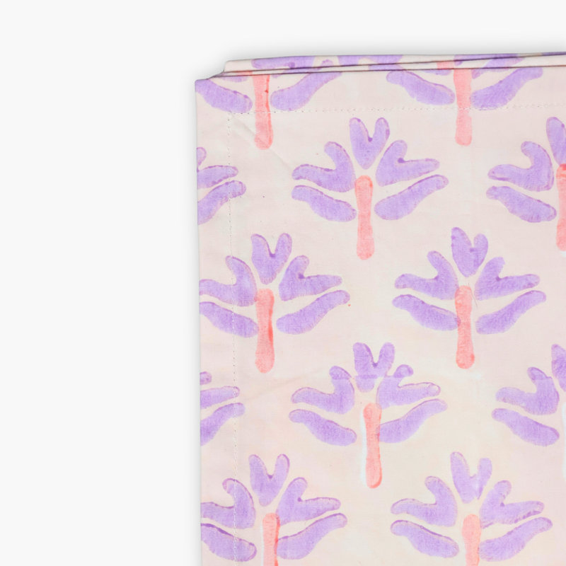 Zeenat Table Napkin, Purple/Orange Floral