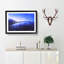 Blue Lake In Iceland Painting - Single Picture Frame Print on MDF-56634360-56634361