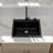 25'' L x 22" W Quartz Drop-In Kitchen Sink, Granite Composite Single Bowl Kitchen Sink with Sink Grid, Strainer and Roll-up Rack-126123432