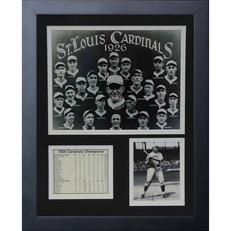 Souvenirs encadrée 1926 st. louis cardinals