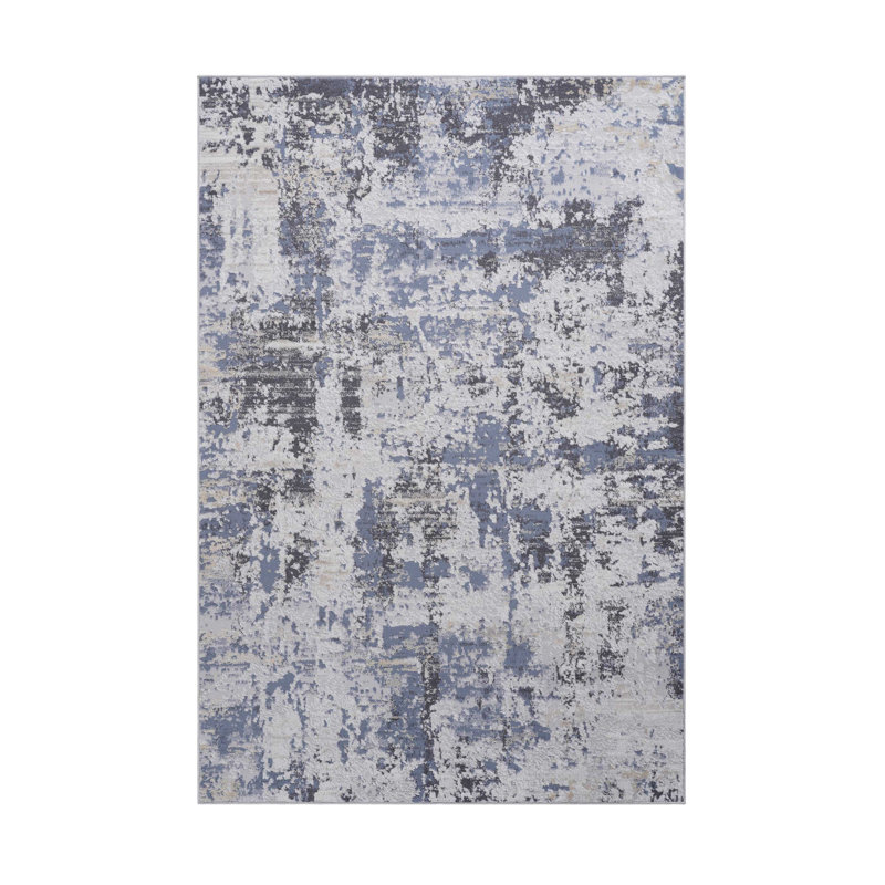 Collection Grey / Abstract Area Rug, Rectangle 2' x 3'