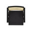 Milan Modern Webbing Back Bar Stool With Arms, Set Of 3, Ebony Black Boucle