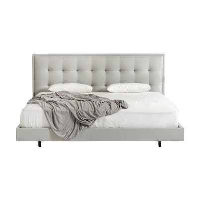 Sauncho Vegan Leather Platform Bed