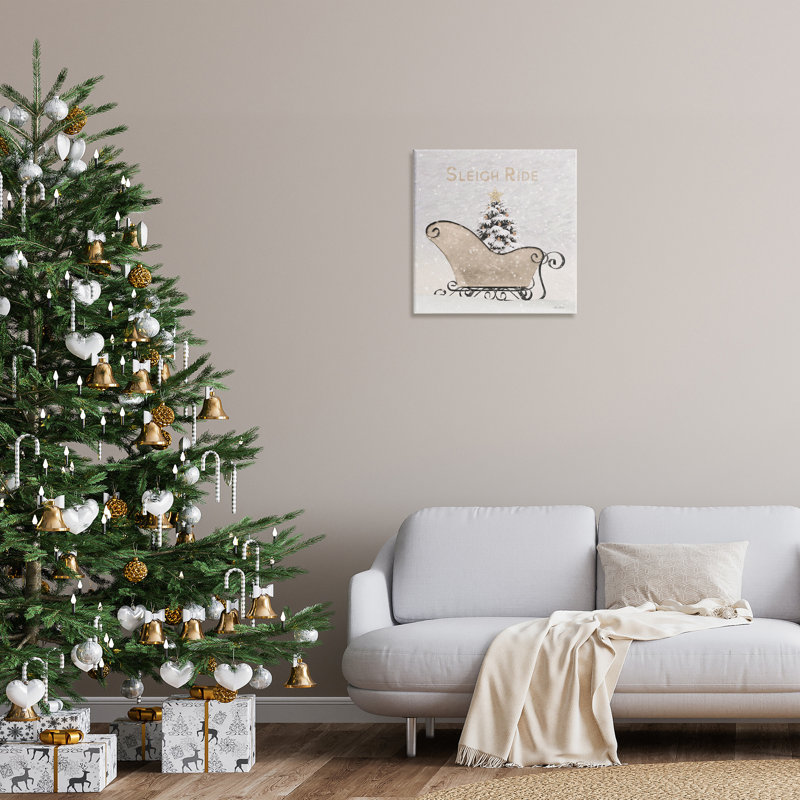 «The Holiday Aisle® Sleigh Ride Winter Winter», art mural sur toile par Lori Deiter, H 24 po x l 24 po x P 1,5 po