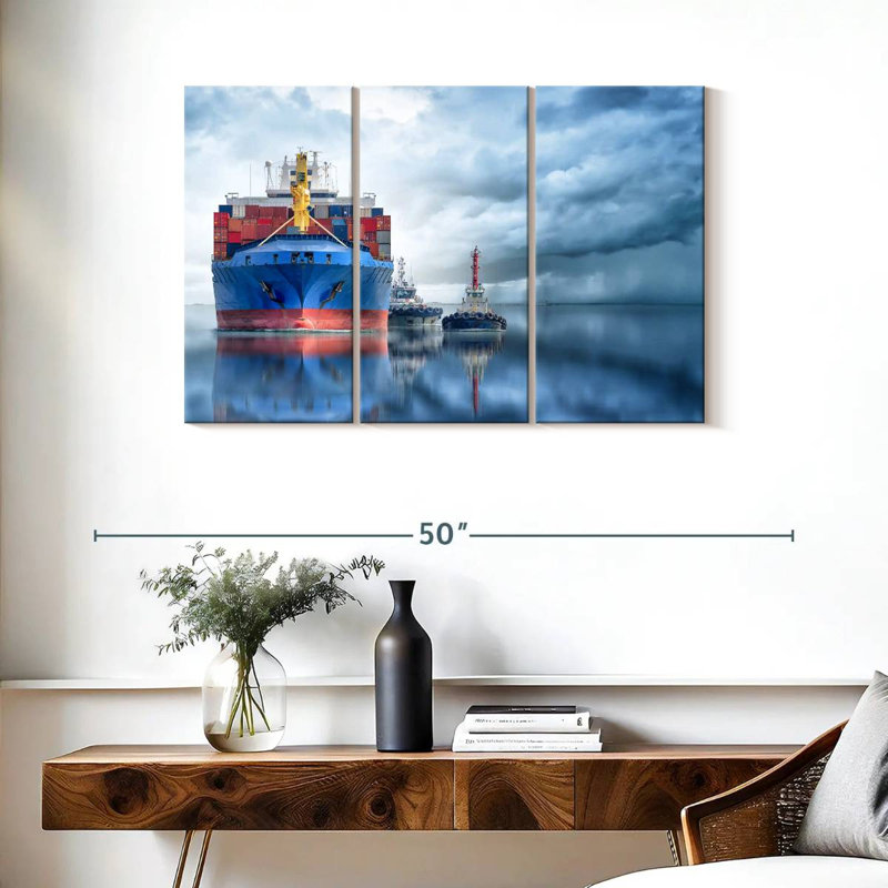 Mehar Container Cargo Ship, 24" H x 38" W